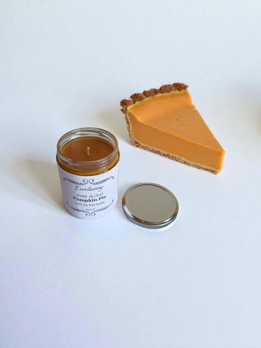 Large Pumpkin Pie Candle