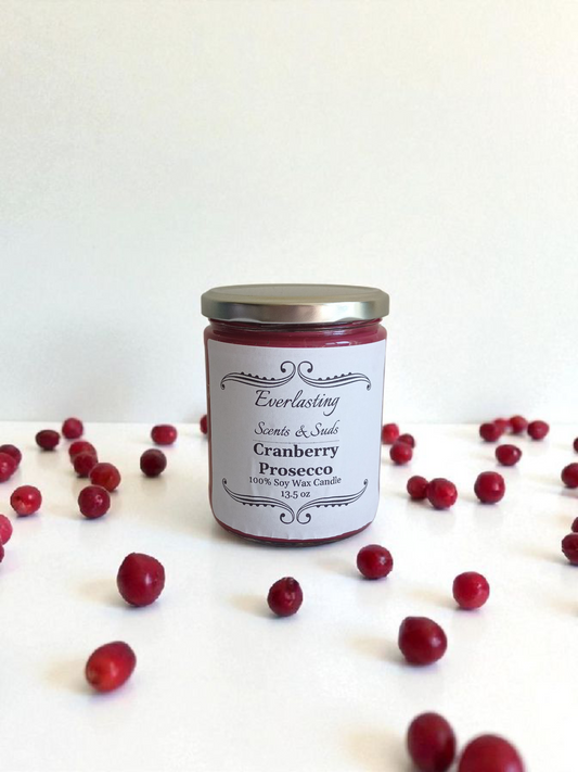 Large Cranberry Prosecco Candle