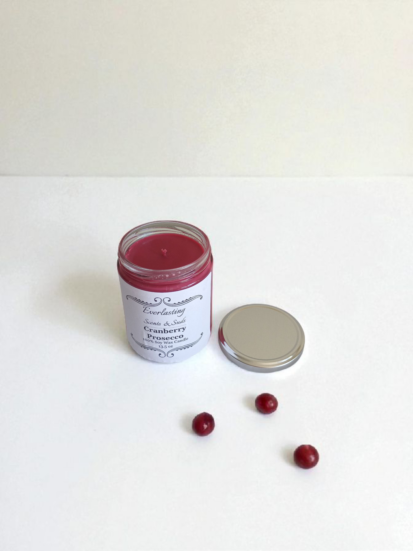 Large Cranberry Prosecco Candle