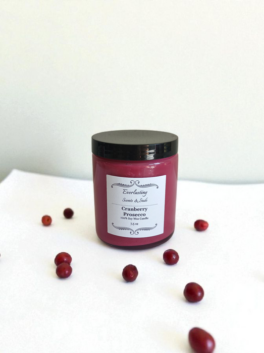 Medium Cranberry Prosecco Candle