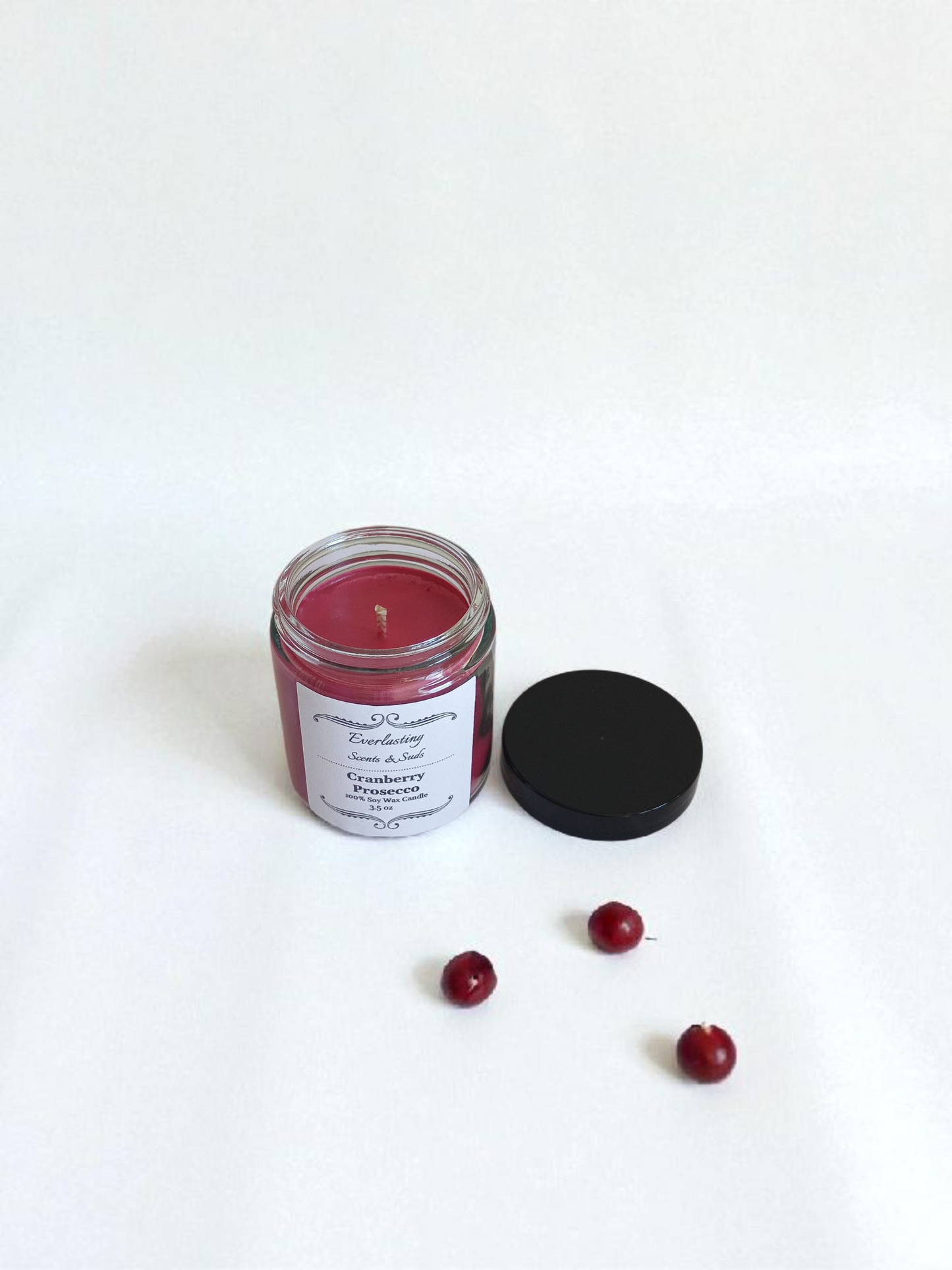 Small Cranberry Prosecco Candle