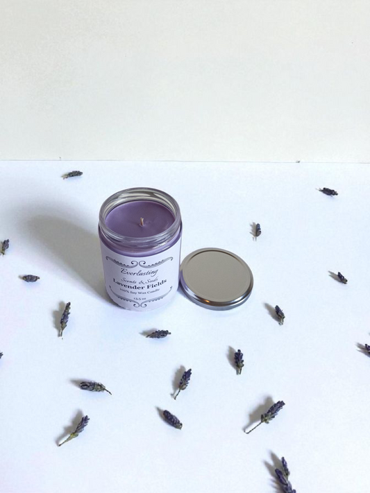 Large Lavender Fields Candle