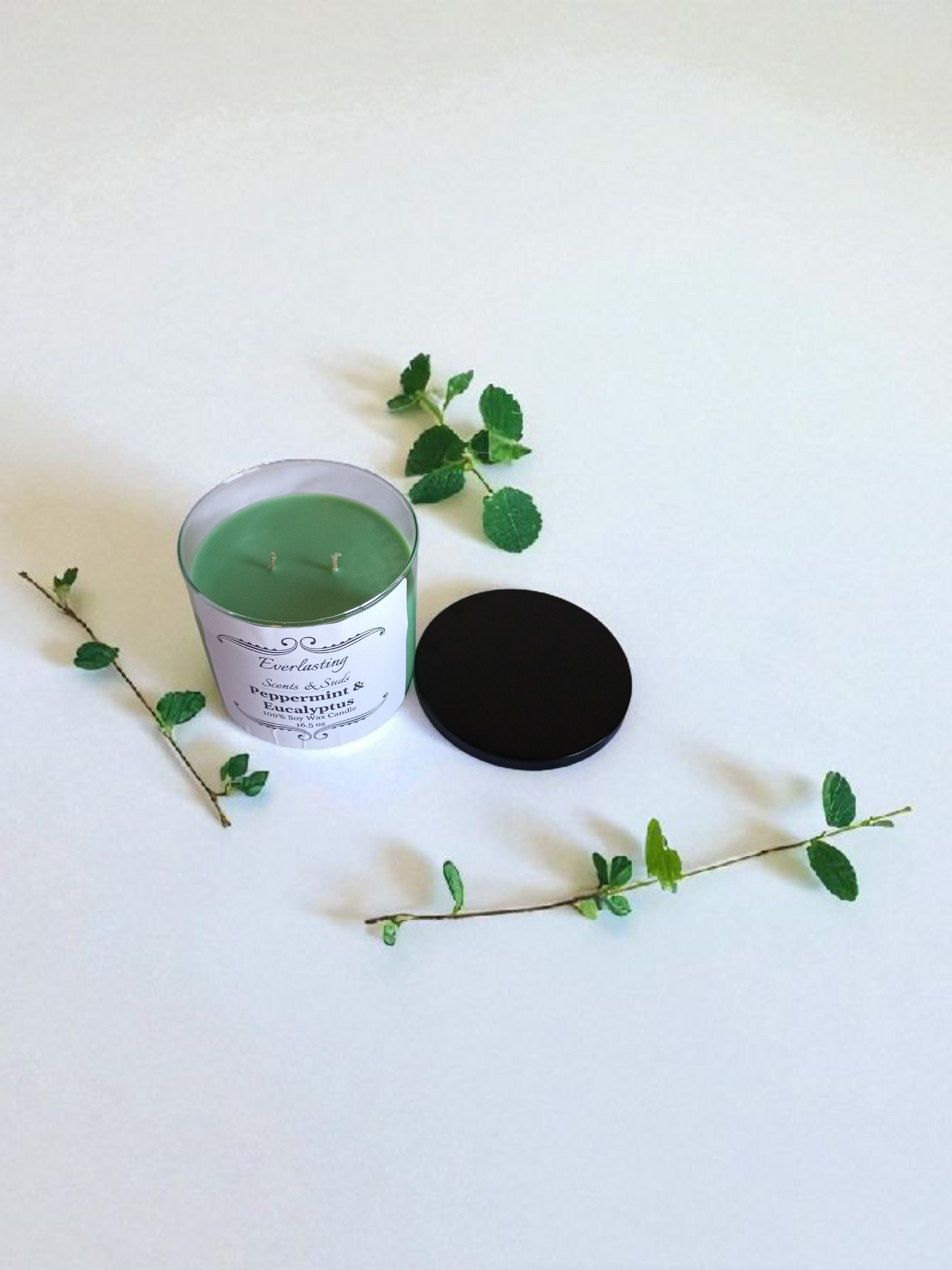 X-Large Peppermint & Eucalyptus Candle