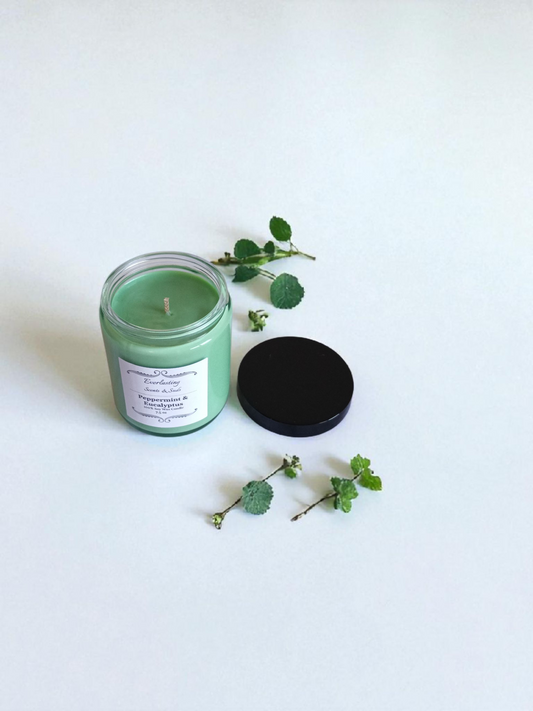 Medium Peppermint & Eucalyptus Candle