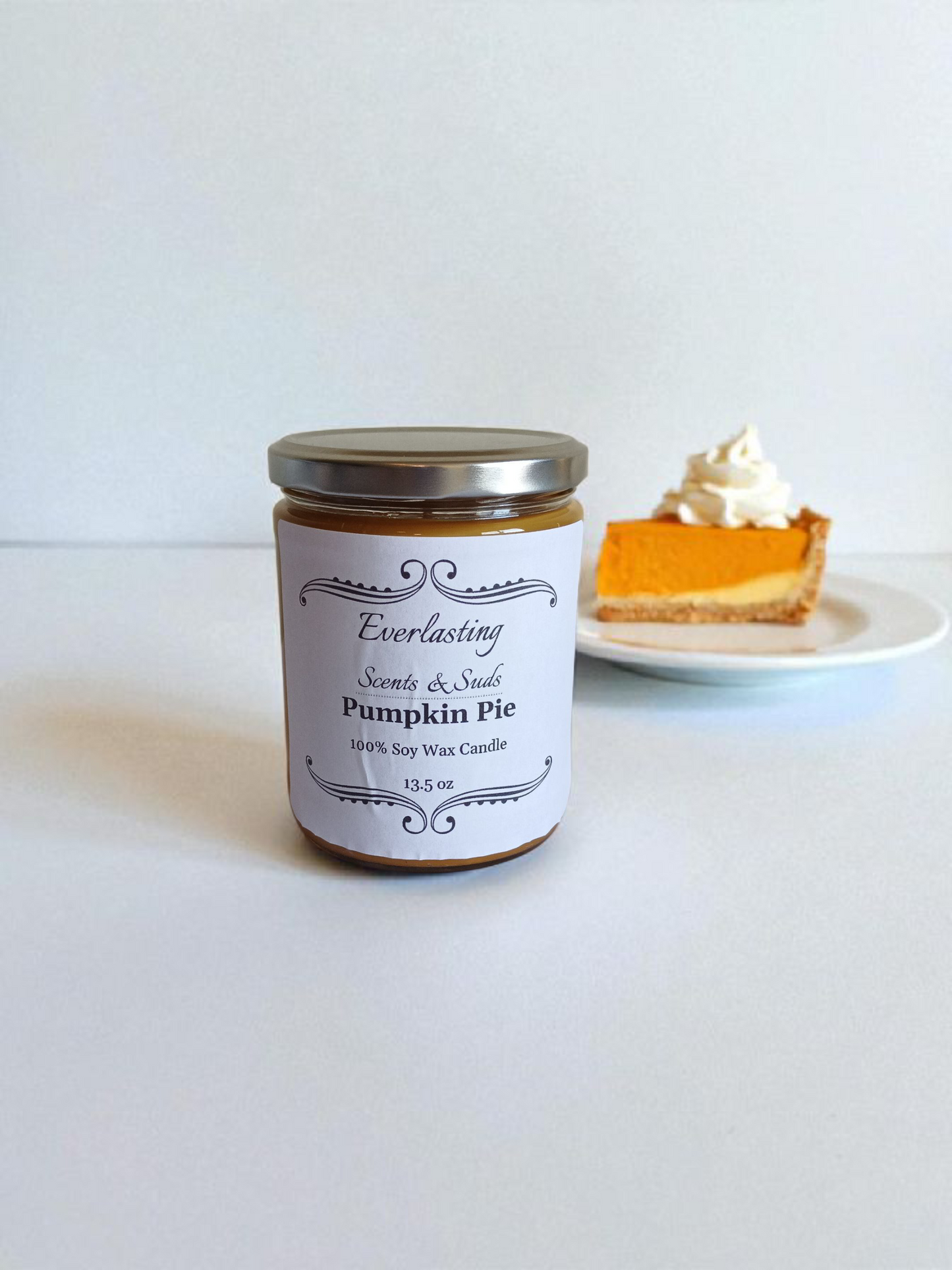 Large Pumpkin Pie Candle