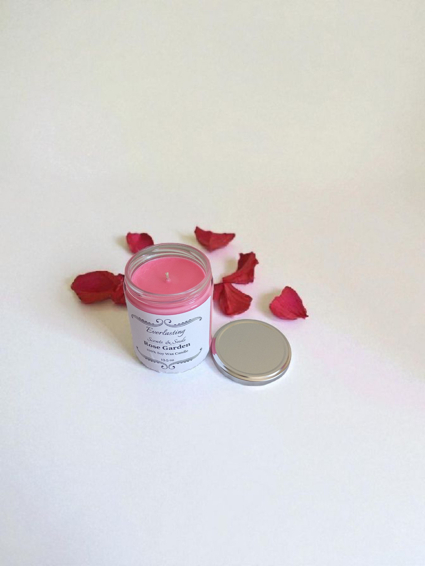 Large Rose Garden Candle