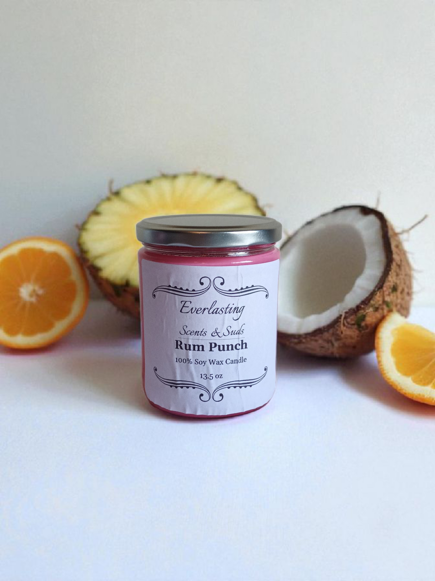 Large Rum Punch Candle