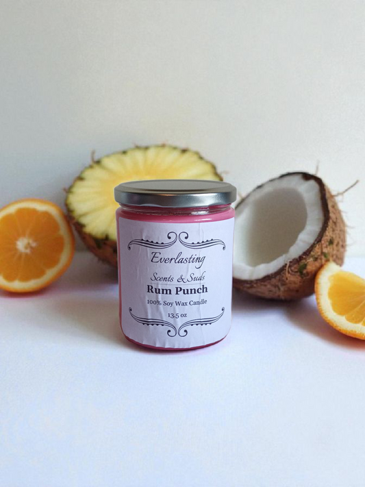 Large Rum Punch Candle
