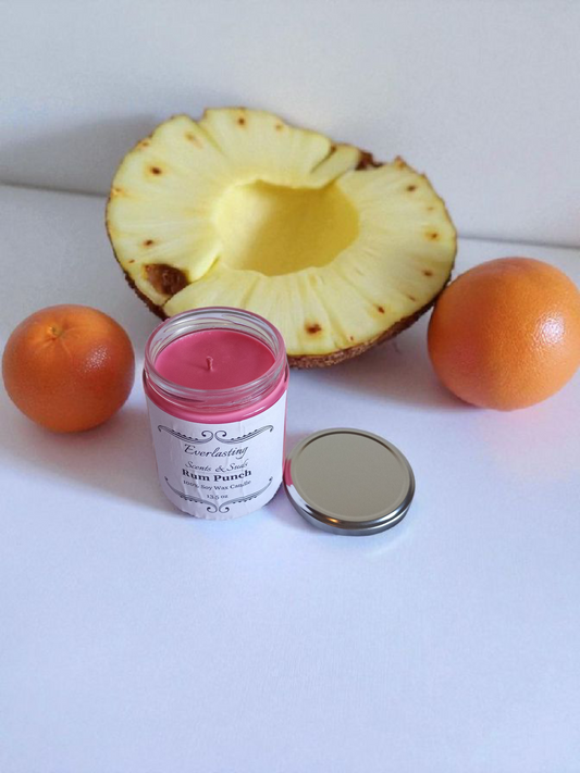 Large Rum Punch Candle