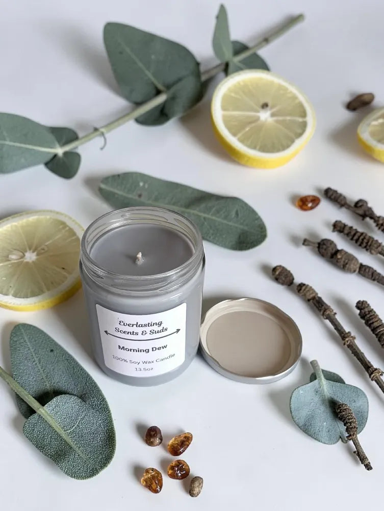 Large Morning Dew Candle